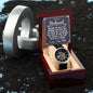 To My Husband - Watch Gift for Husband w/ Meaningful Message Card