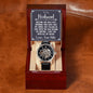 To My Husband - Watch Gift for Husband w/ Meaningful Message Card