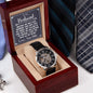 To My Husband - Watch Gift for Husband w/ Meaningful Message Card