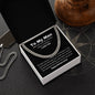 To My Man - Cuban Necklace Gold or Silver - First Anniversary Gift