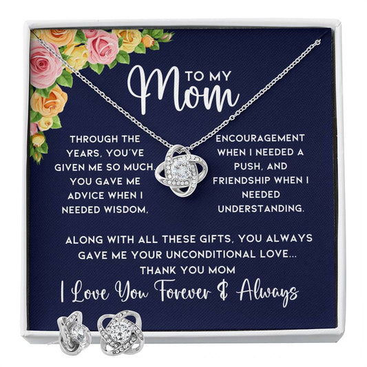 To My Amazing Mom Necklace, Mom Gift, Mom Necklace Jewelry Gift Set, Mom Birthday Gift from Daughter, Mom Gift from Son, Mothers Day Gift for Mom