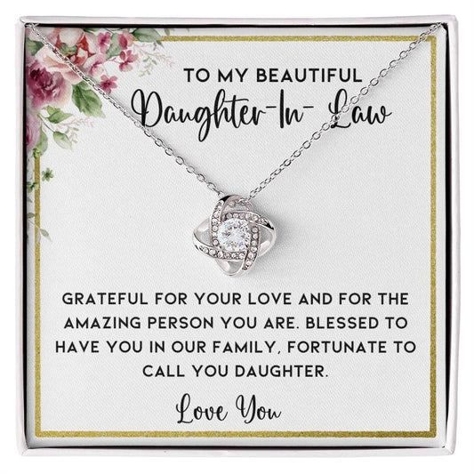 Gift for Daughter In Law, From Mother-In Law Jewelry Gift Necklace, Wedding Gift, Sentimental Gifts