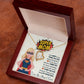 Super Mom - Forever Love Heart Pendant Necklace - Gift For Mom