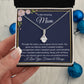 To My Mom - Alluring Beauty Necklace Gift for Mom