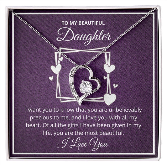 Forever Love Necklace Daughter Gift